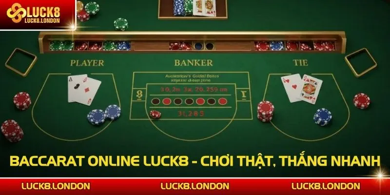 Baccarat Online LUCK8 - Chơi Thật, Thắng Nhanh, Sảnh Live Cực Đỉnh